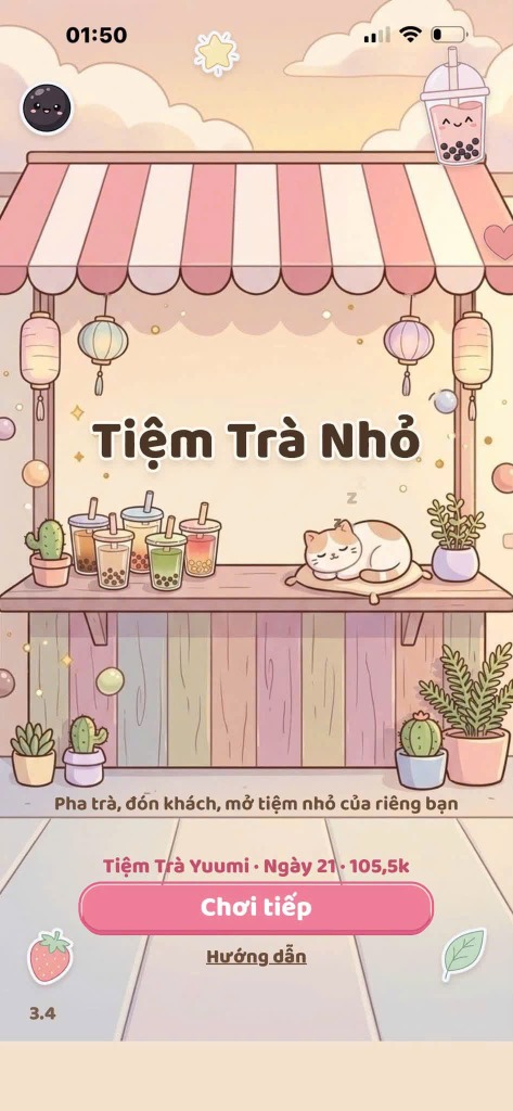 Cách Cài Game Tiệm Trà Nhỏ Ra Màn Hình Điện Thoại & Mã Khôi Phục Dữ Liệu Save 100% Không Lỗi